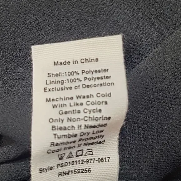 NWT Avec Les Filles Polyester Long Sleeve Blouse - Picture 8 of 8